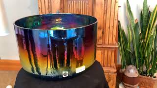 SoundGalaxies 30cm Rainbow F# +15 Crystal Singing Bowl