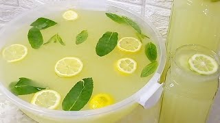 وصفات رمضان🌙| شاربات طبيعية 100% بالليمون فقط🍋🍋و بكميات كبيرة🍹🍹زينوا بها مائدة الافطار🍽️