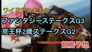 ワイドヤスキチのファンタジーステークスG3，京王杯2歳ステークスG2競馬予想