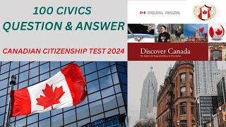 100 MCQ Civics Question \u0026 Answer for Canadian Citizenship Exam Preparation *** 2024 ***