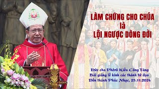 Bài giảng lễ kính các thánh tử đạo Việt Nam-Đền thánh Phúc Nhạc 25.11.2024