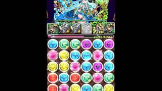 パズドラ　ミル降臨　劉備ディオス編成(*‘ω‘ *)