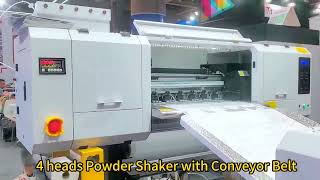 24 inch T shirt DTF printer with 4 heads i3200 and automatic recirculation shaker