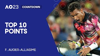 Felix Auger-Aliassime | Top 10 Points | Australian Open 2023