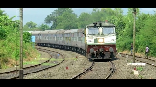 Top Konkan Railway : Ripper NZM - TVC Superfast Express Thunders with GOC WDP3A !!