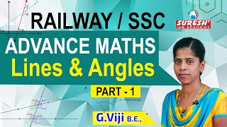 Railway | SSC | Advanced Maths | Lines & Angles - 1 | Viji | Suresh IAS Academy