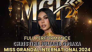 Christine Juliane Opiaza (First Runner Up ) Full Performance in Miss Grand International 2024