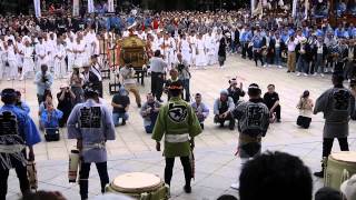 成田祇園祭り2013年 　一日目 成田山大本堂前　安全祈願・鏡開き（４）