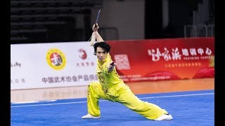 Men's  Jianshu 男子剑术 第14名 上海队 彭傲枫 9.69分 2019年全国武术套路锦标赛(男子赛区)wushu kungfu