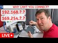 Ethernet Troubleshooting.  Configuring IP Address and Subnet