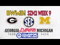 CF25 Georgia BWMB Dynasty SZN2 Week 9 vs Michigan! Puglisi 10 TDs! 9 Ints & 8 Sacks for the Defense!