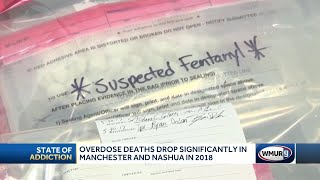 Overdose death toll drops in Manchester, Nashua