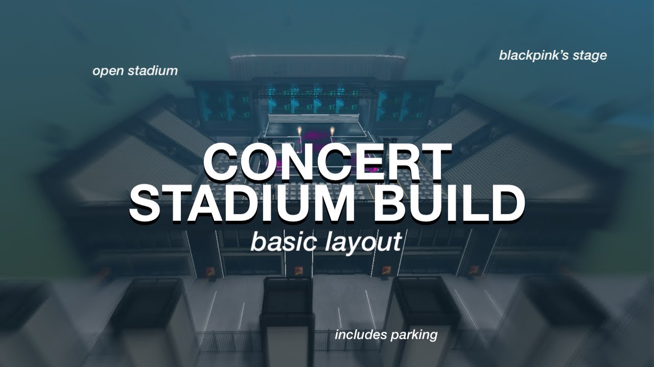 Concert Stadium SpeedBuild | Bloxburg (Basic Layout) - YouTube