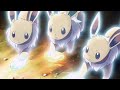 3 Eevee Evolve at the Same time || Rare Occurrence