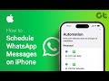 How to Schedule WhatsApp Messages on iPhone in 2024 | Easy WhatsApp Scheduling: iPhone Guide