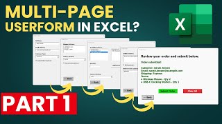 Build a Multi Page UserForm in Excel – Part 1 Design the Form UI Step by Step