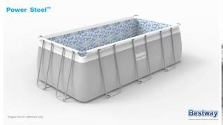 Bestway Power Steel Rectangular Pool 404 x 201 x 100 cm