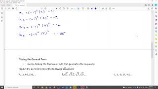 Math 60 11.1 Part I Sequences