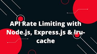 🔥 Mastering API Rate Limiting with Node.js, Express.js & lru-cache! 💻⚡️
