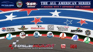 ESR, PHSR \u0026 Tugas - The All American Series Round 3 - Chevy Dekon Monza @ Watkins Glen /w Commentary