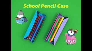 ORIGAMI LESSON 👩‍🎓🏫/DIY Origami School Pencil Case/Оригами Школьный Пенал/필통 종이접기 #pencilcase #best