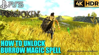 How to Get Burrow Magic Spell FORSPOKEN Burrower Magic Spell | How to Unlock Burrow Magic FORSPOKEN