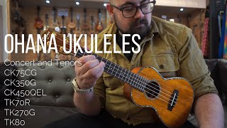 OHANA UKULELES - 6 x Cool and Quirky Concert/Tenor Ukes!