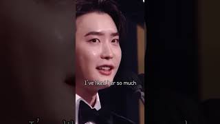 [ENG] Lee Jong Suk's Acceptance Speech Referring To IU🏆💌 #Shorts (Subscribe to Me for More Videos)