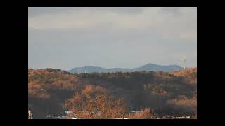 狭山からの富士山　朝・夕　20240208