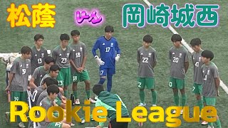 [愛知ﾙｰｷｰﾘｰｸﾞ](後) 松蔭高校(黄) vs 岡崎城西高校(緑)