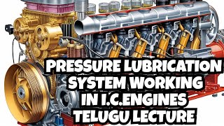 Pressure Lubrication System Working | I.C.Engines Working | 2 Stroke I 4 Stoke | I.C.Engines Basics