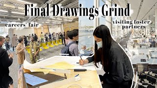 Final Drawings Grind, Visiting Fosters, Vegan Student Meals  | UCL Bartlett Archi Uni Vlog #23