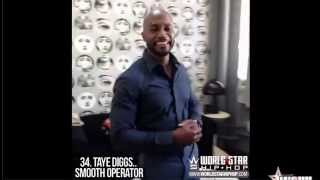 Taye Diggs slips on chair (funny)