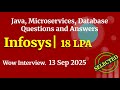 Infosys Java Interview Questions and Answers | 7 Years