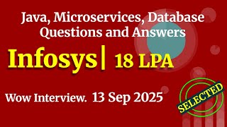 Infosys Java Interview Questions and Answers | 7 Years