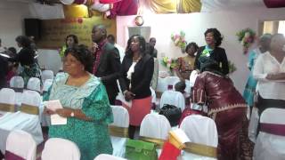 Budding Organist Maada Musa playing at Isaiah Musa's dedication