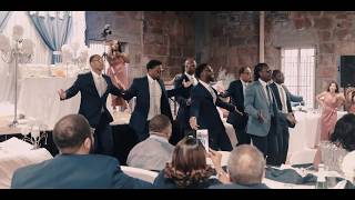 Bay Area Groomsmen dance! epic ending. Best wedding performance by black excellence. Young love!