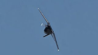 INCREDIBLE RAF T-6C TEXAN PASS THROUGH THE MACH LOOP - 30/5/23