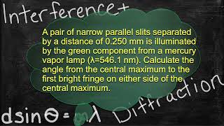 Physics Interference and Diffraction Problem Solver -double slit- Solving Interference Problems 4