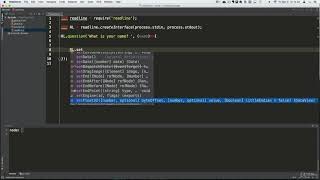 Readline. Core Fundamentals. Node.js for Beginners.