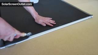 How to Assemble a Solar Screen (Old Version)