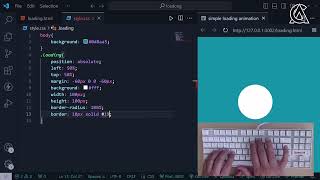 ASMR Coding|Simple Loading Animation | HTML CSS| No Talking
