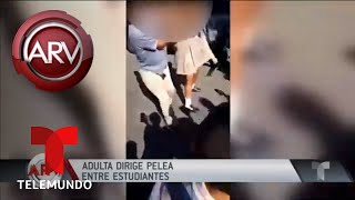 Polémica por madre que dirigió pelea entre estudiantes | Al Rojo Vivo | Telemundo