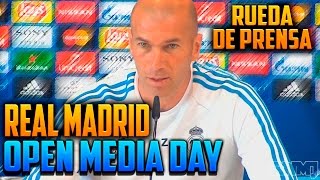 Rueda de prensa Open Media Day Real Madrid - Atlético | Zidane Champions
