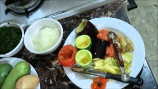 Stuffet vegetables  egyptian recipe Mahshi  with meat Фаршированные овощи по египетски Махши с мясом