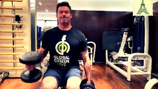 Hugh Jackman workout for Wolverine (February 20, 2023) 💪Deadpool 3 "Becoming Wolverine Again"