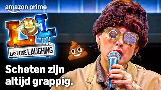 Tina de Bruin Breekt Bas Hoeflaak met Scheten Act 💨  | LOL: Last One Laughing Seizoen 4