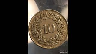 Switzerland 10 Rappen 1944 Worth Big money #rappen#coins#swiss#money#rarecoins