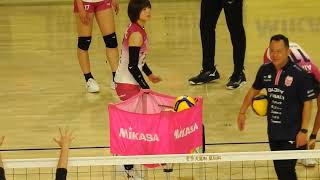 Volleyball V League 2023 Empress Cup Victorina Himeji Uniform number 4 Chihiro Sasaki　player ④