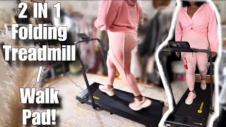 At Home Walkpad/Treadmill With A 300lb Weight Capacity! #DeerRun